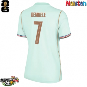 Ranska Ousmane Dembele #7 Vieraspaita Naisten MM-kisat 2026 Lyhythihainen